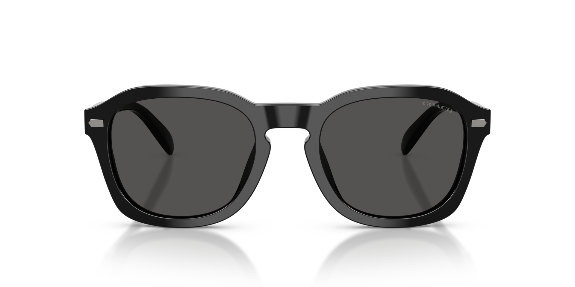 COACH Man Sunglasses CFU14 - Frame color: Black, Lens color: Grey Solid