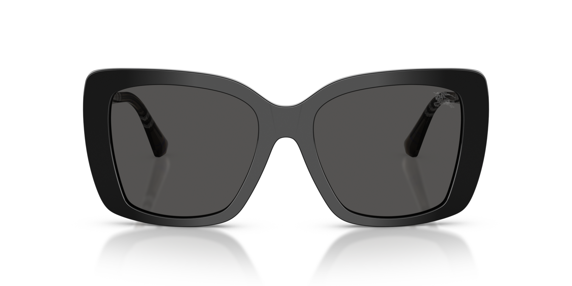 BURBERRY Woman Sunglasses BE4456  -  Frame color: Black, Lens color: Dark Grey