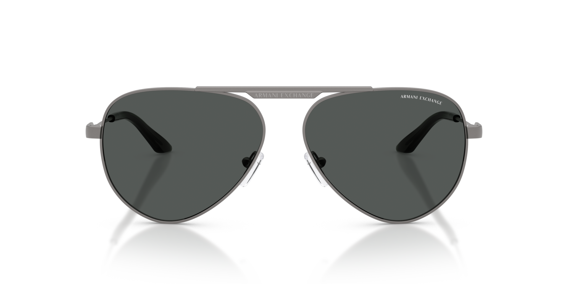 ARMANI EXCHANGE Unisex Sunglasses AX2060S  -  Frame color: Matte Gunmetal, Lens color: Dark Grey