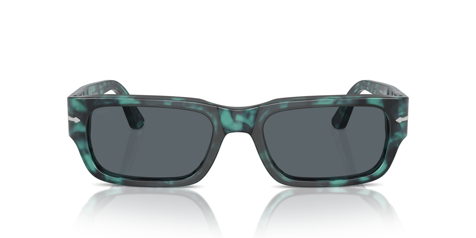 PERSOL Unisex Sunglasses Adrien - Frame color: Blue Havana, Lens color: Blue