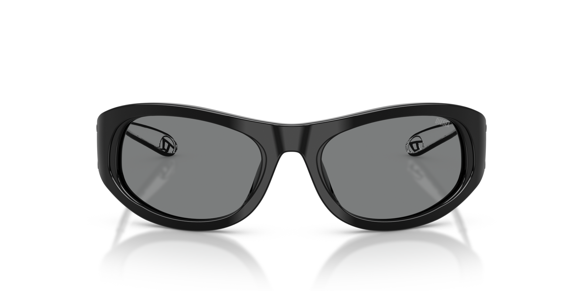DIESEL Unisex Sunglasses DL2007U  -  Frame color: Black, Lens color: Dark Grey