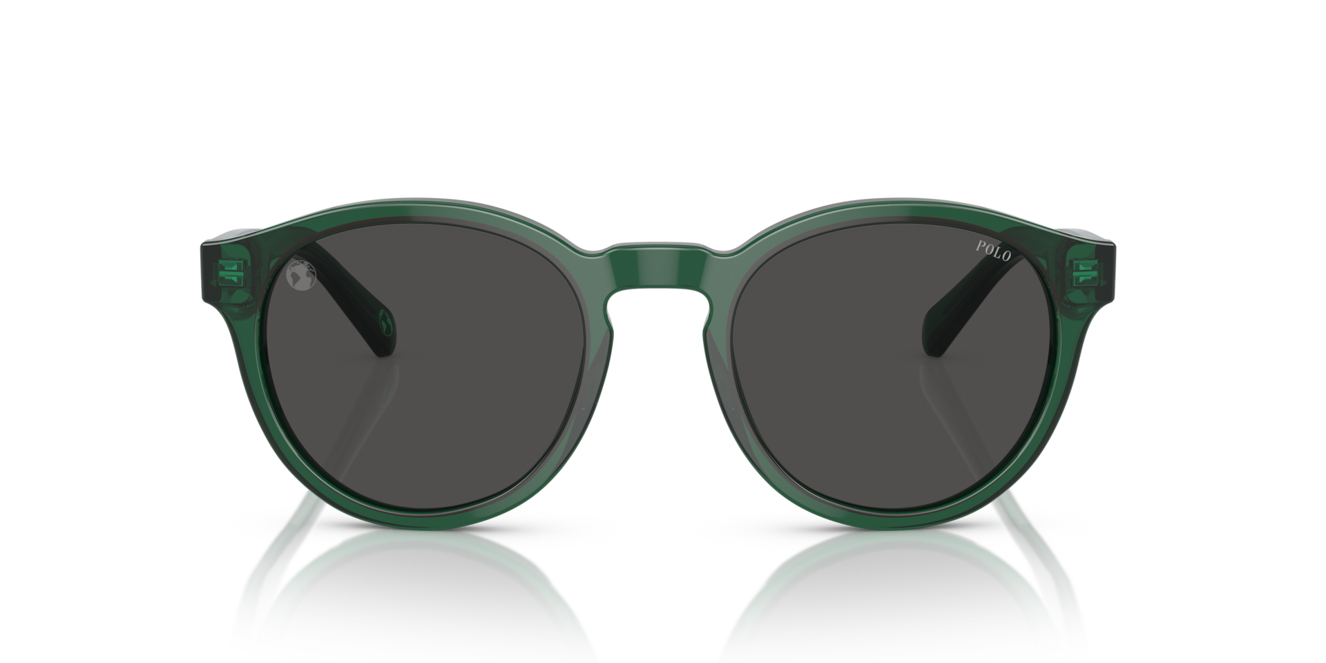 POLO RALPH LAUREN Man Sunglasses PH4192  -  Frame color: Shiny Transparent Green, Lens color: Dark Grey