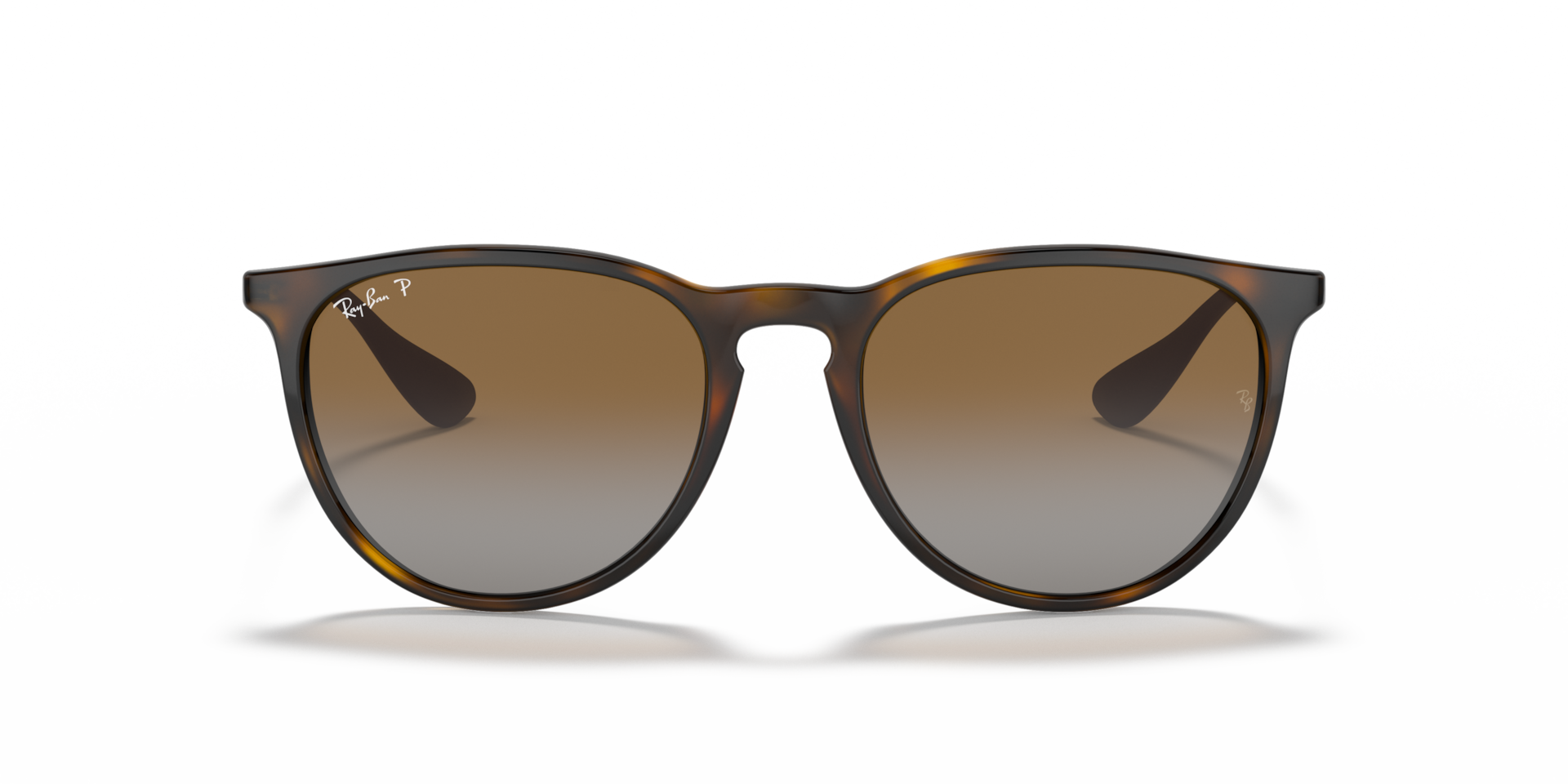 RAY-BAN Woman Sunglasses Erika Classic  -  Frame color: Light Havana, Lens color: Brown Polarized
