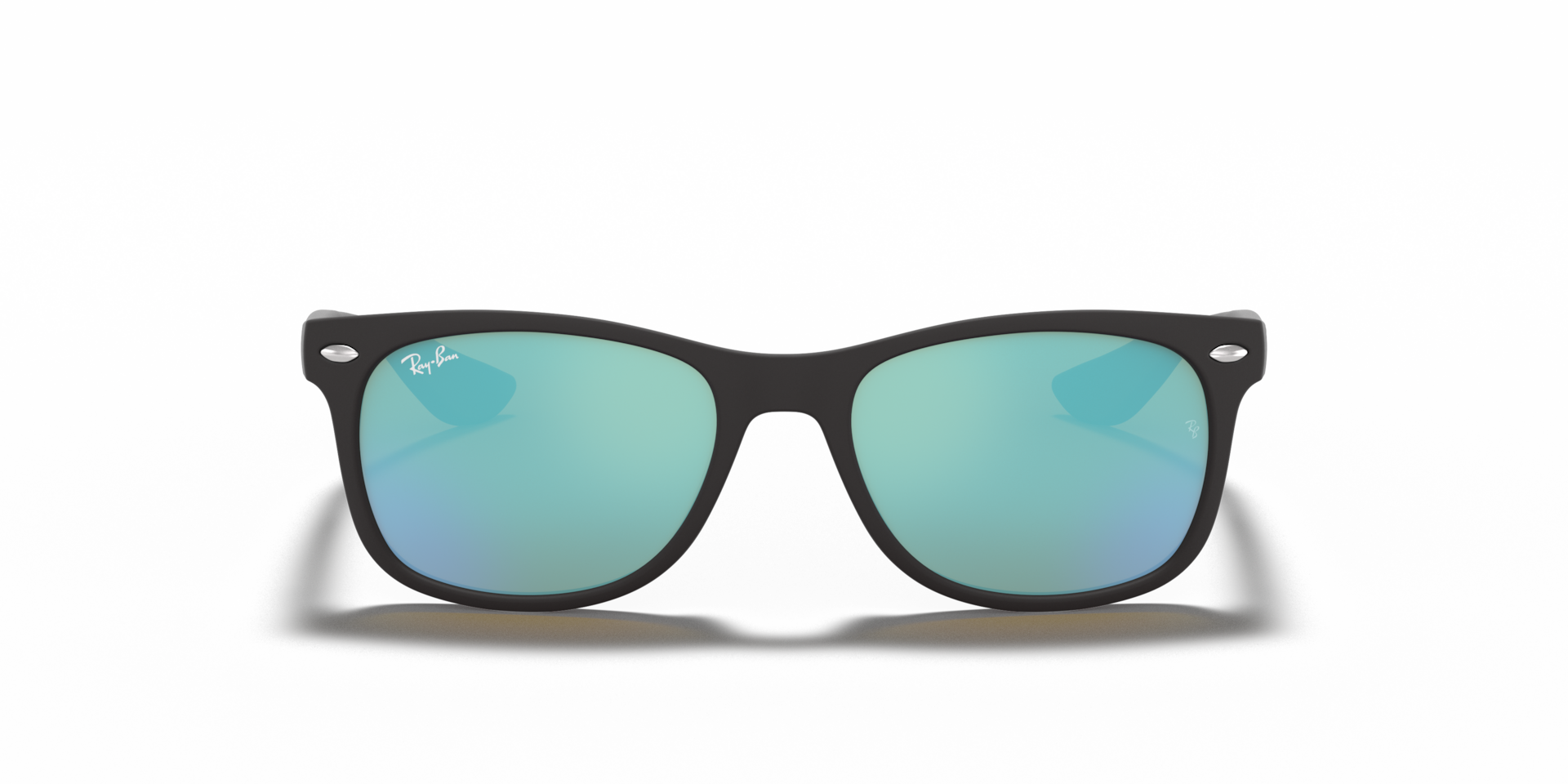 RAY-BAN Unisex Sunglasses RB9052S New Wayfarer Kids  -  Frame color: Black, Lens color: Blue