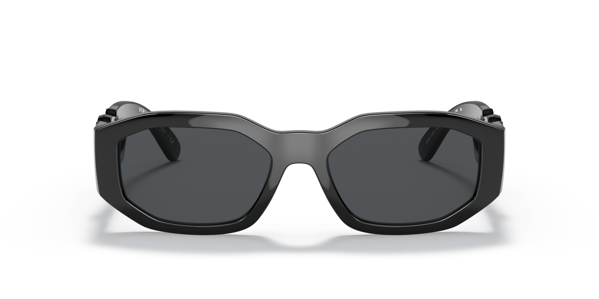 VERSACE Unisex Sunglasses Biggie - Frame color: Black, Lens color: Dark Grey