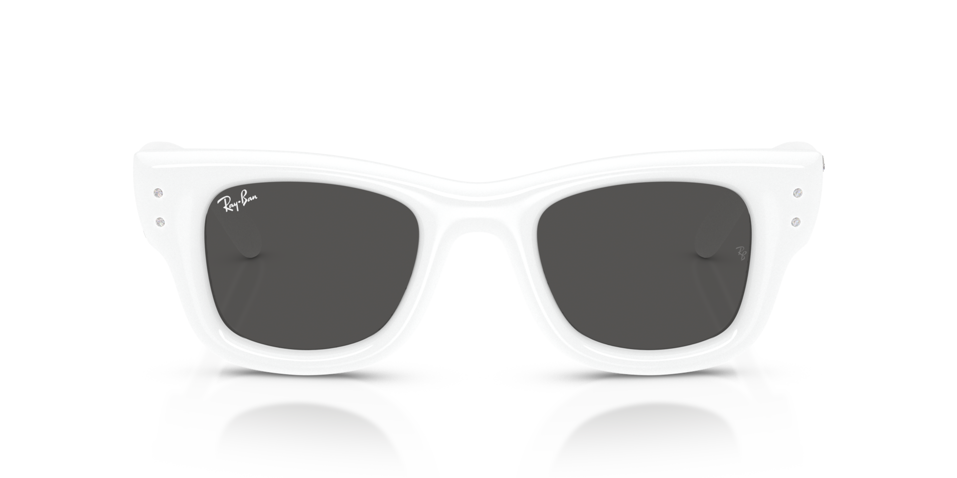 Ray-Ban RB4940B WAYFARER PUFFER CRYSTAL EDITION White & Strass, Size: M