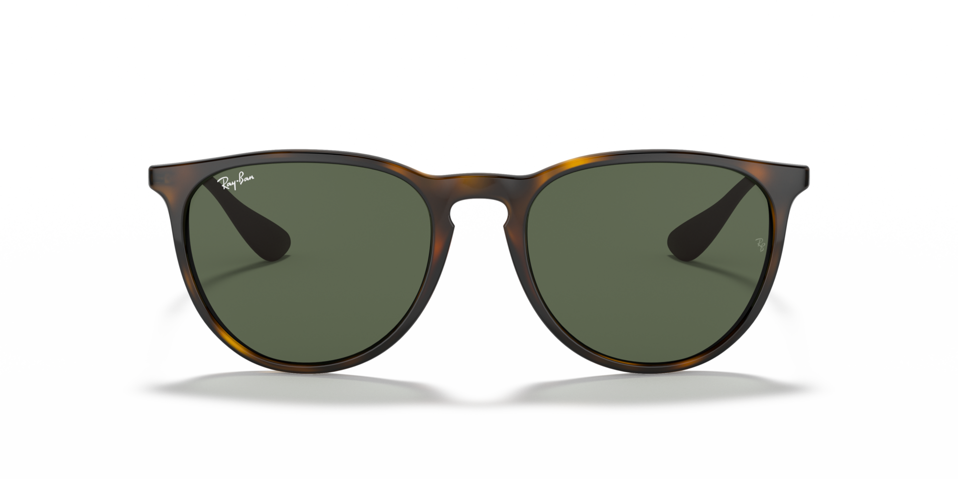 RAY-BAN Woman Sunglasses Erika Classic  -  Frame color: Light Havana, Lens color: G-15 Green