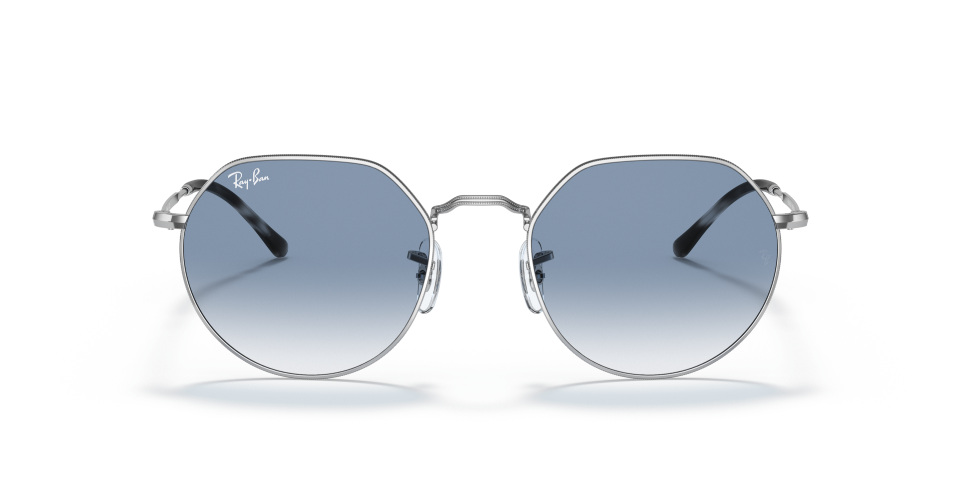 RAY-BAN Unisex Sunglasses Jack - Frame color: Silver, Lens color: Blue