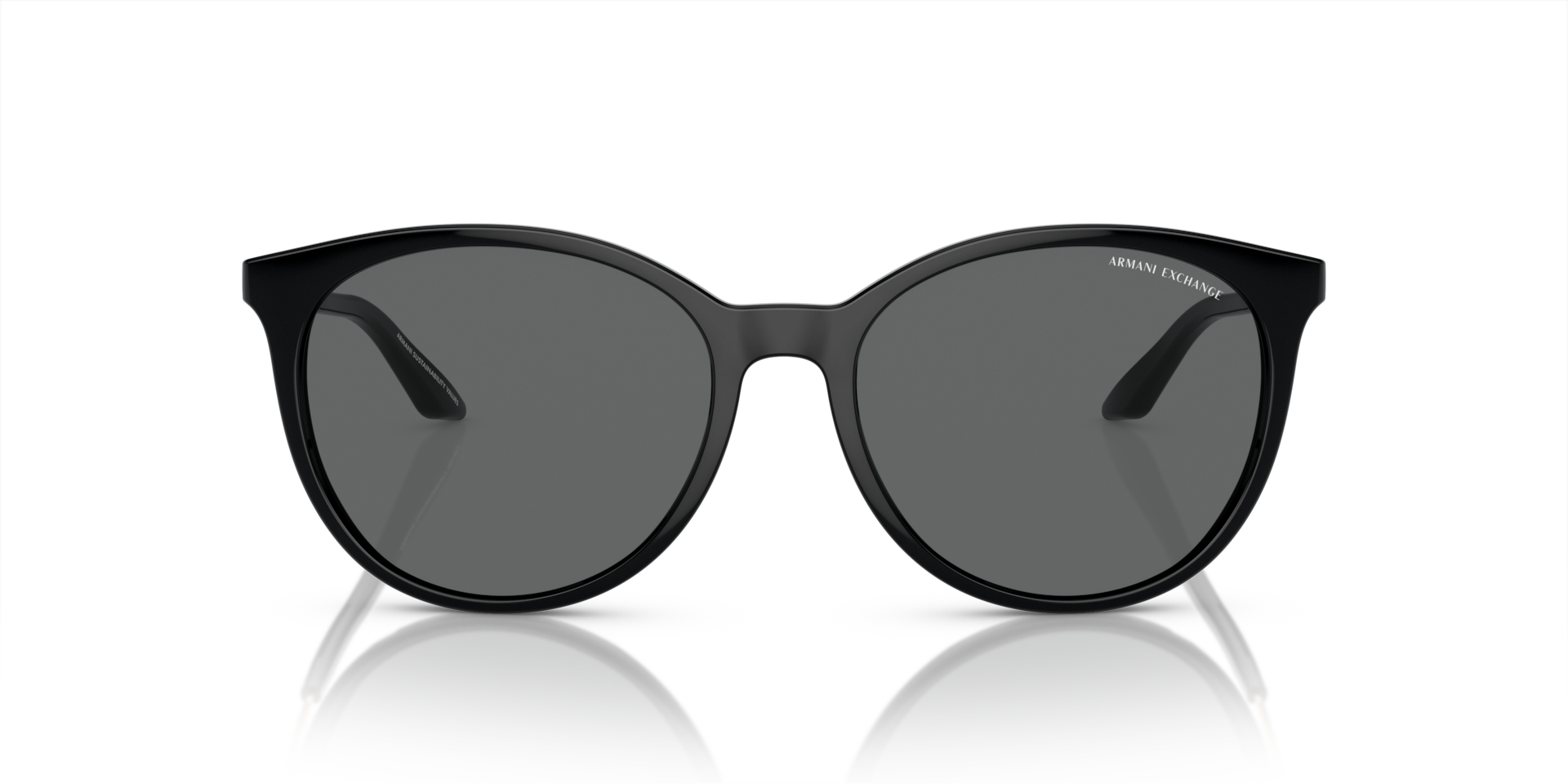 ARMANI EXCHANGE Woman Sunglasses AX4140SF - Frame color: Shiny Black, Lens color: Dark Grey
