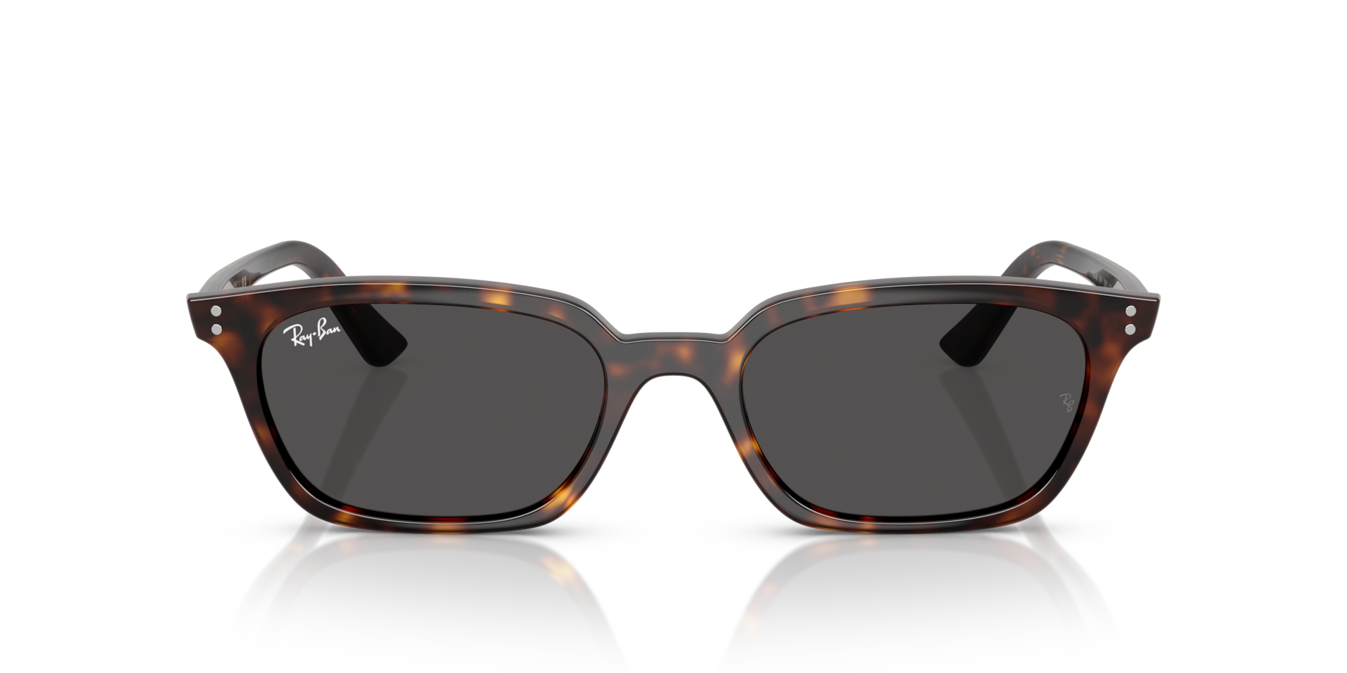 RAY-BAN Unisex Sunglasses Zaya Bio-Based - Frame color: Havana, Lens color: Dark Grey