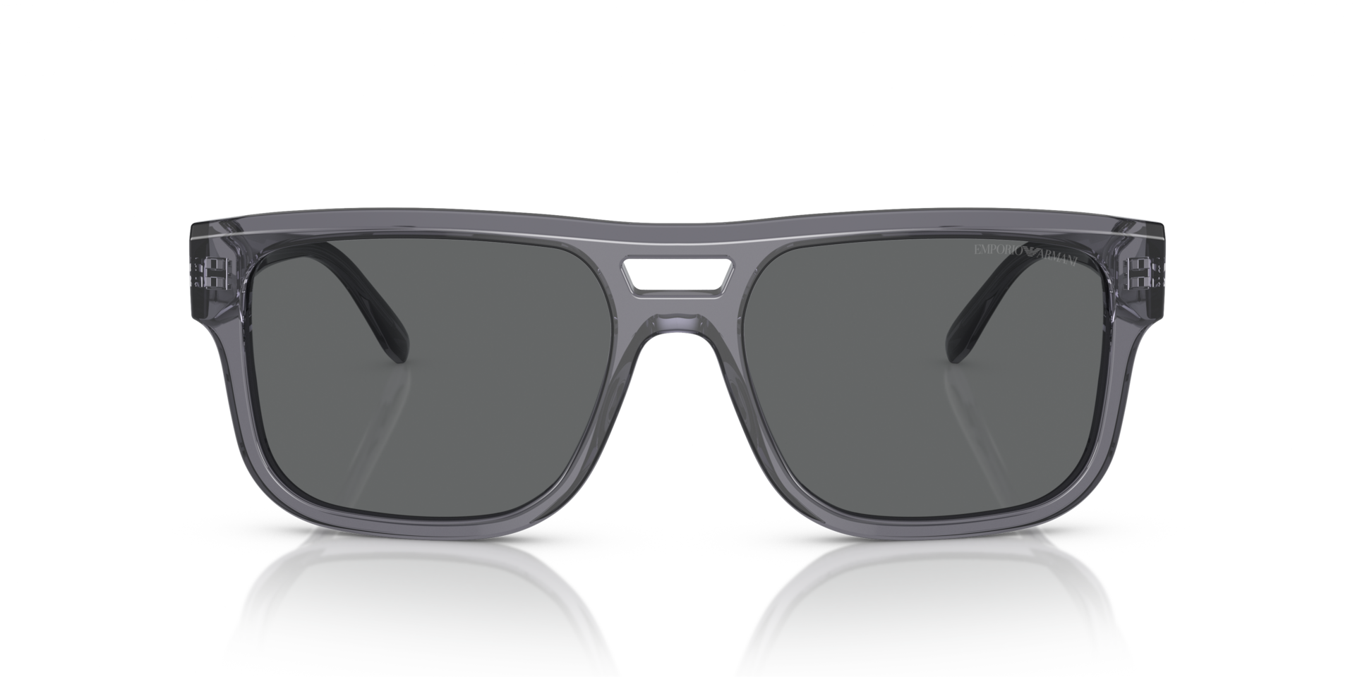 EMPORIO ARMANI Man Sunglasses EA4197  -  Frame color: Transparent Grey, Lens color: Dark Grey