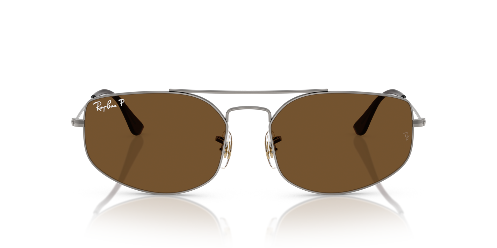 RAY-BAN Unisex Sunglasses Explorer V  -  Frame color: Gunmetal, Lens color: Brown Polarized