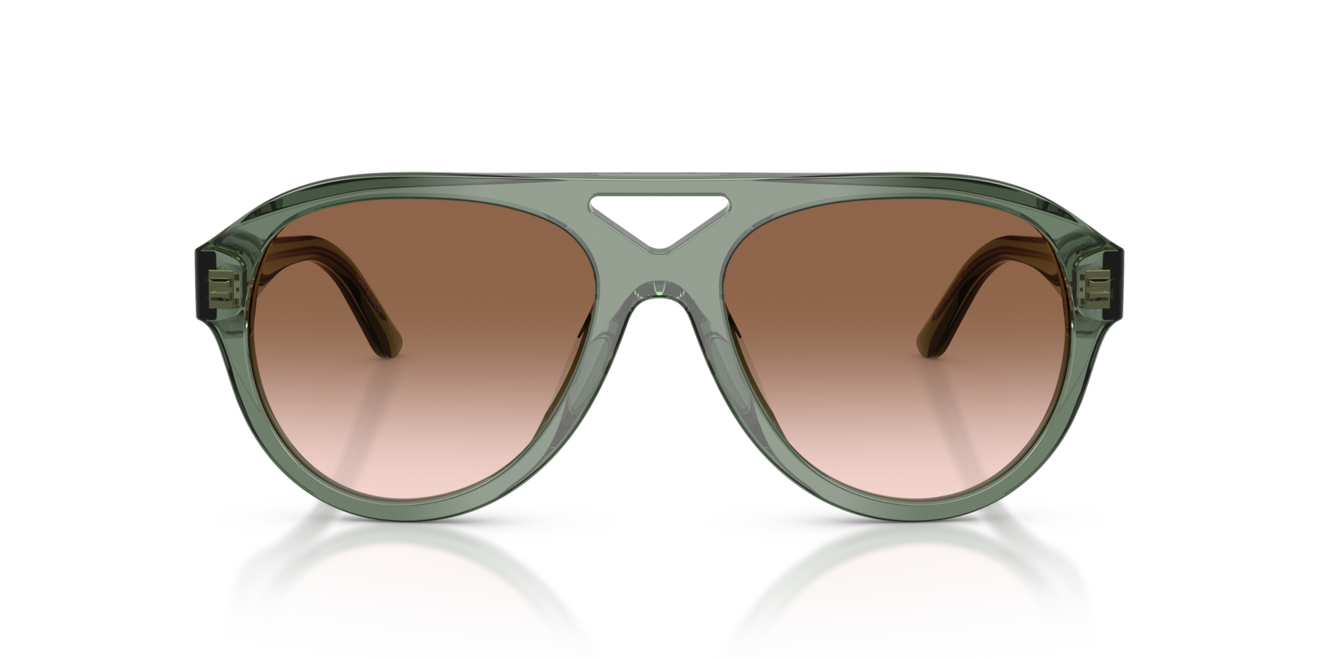 TORY BURCH Woman Sunglasses TY7233U  -  Frame color: Transparent Sage, Lens color: Light Grey Gradient Dark Grey