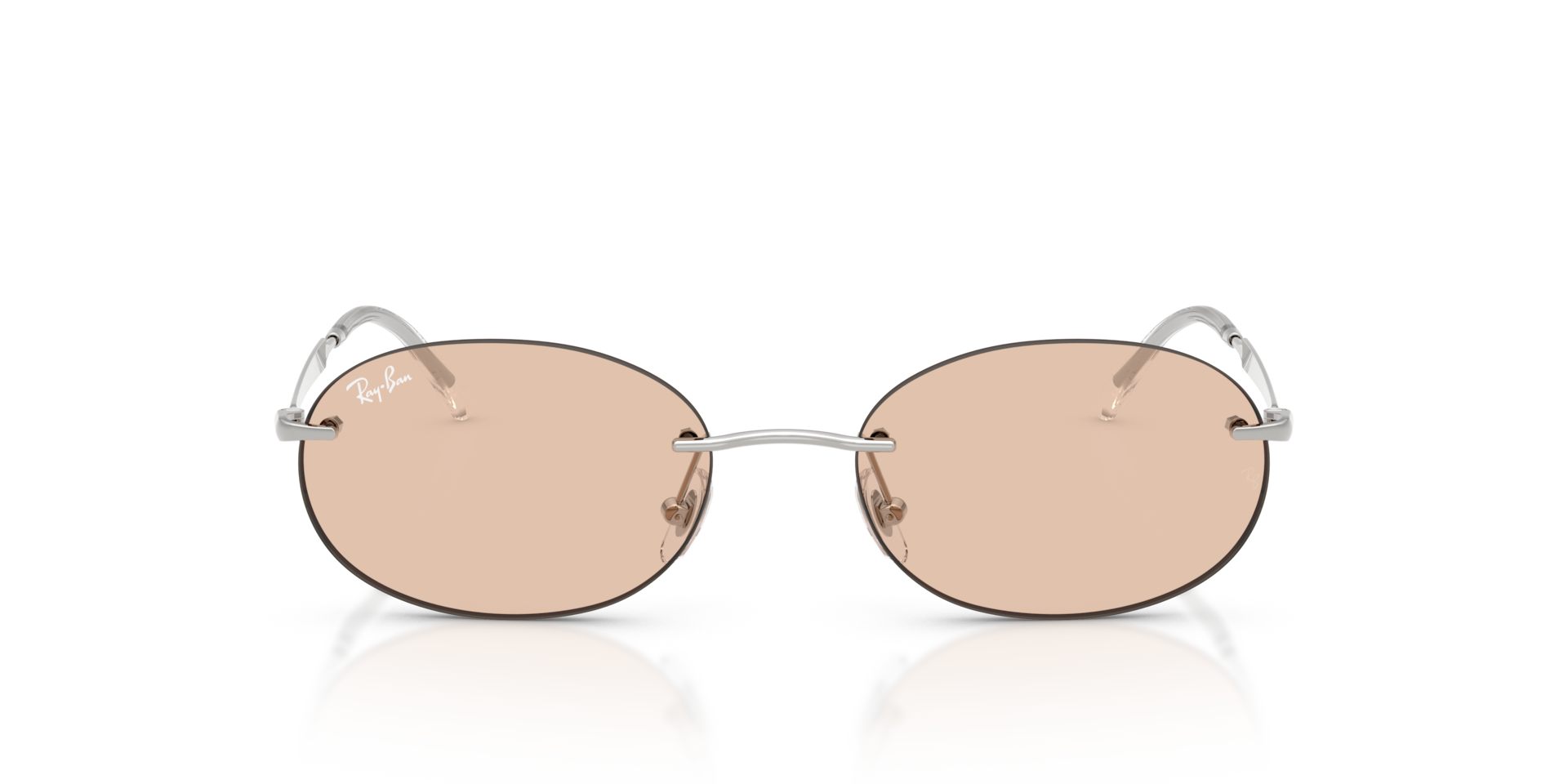 RAY-BAN Unisex Sunglasses RB3767 Transitions ® Color Touch ™ Lenses  -  Frame color: Silver, Lens color: Amber