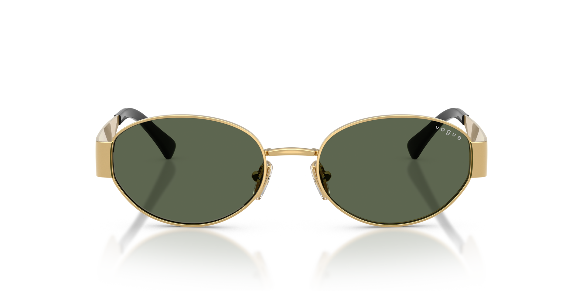 VOGUE EYEWEAR Woman Sunglasses VO4362S  -  Frame color: Gold, Lens color: Dark Green