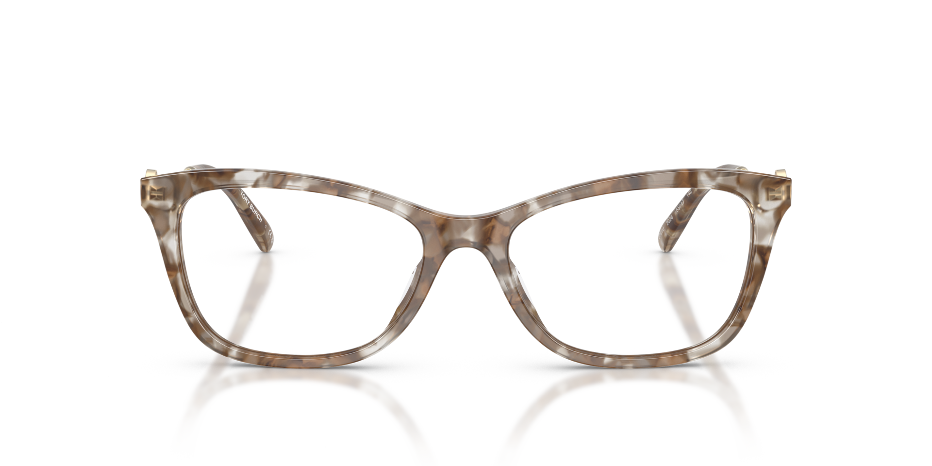 Tory Burch TY2165U Brown Crystal Tortoise Size M 232$