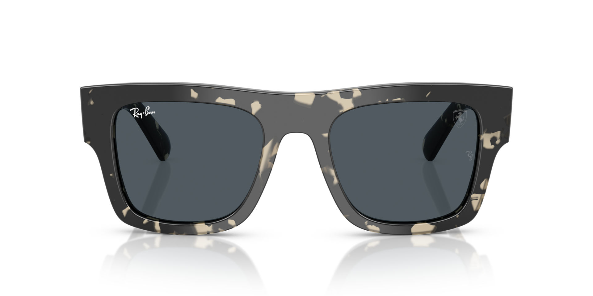 RAY-BAN Unisex Sunglasses RB2217M Scuderia Ferrari Collection - Frame color: Grey Havana, Lens color: Dark Grey