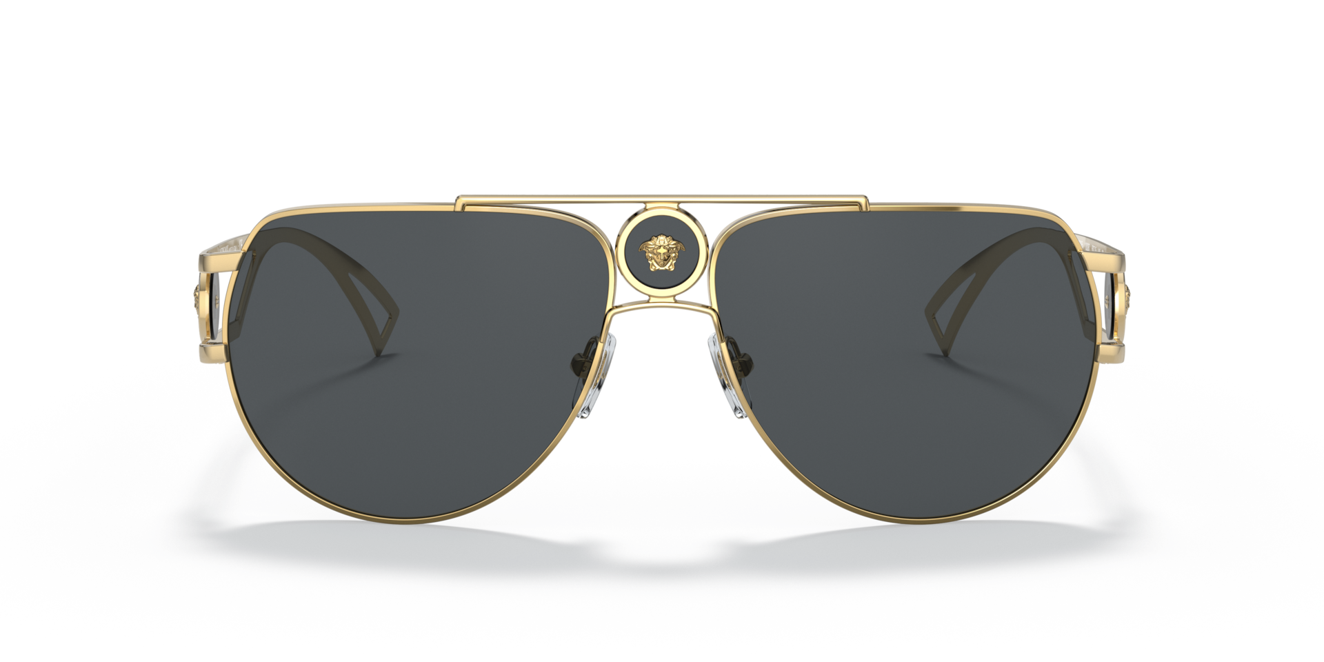 VERSACE Man Sunglasses VE2225  -  Frame color: Gold, Lens color: Grey