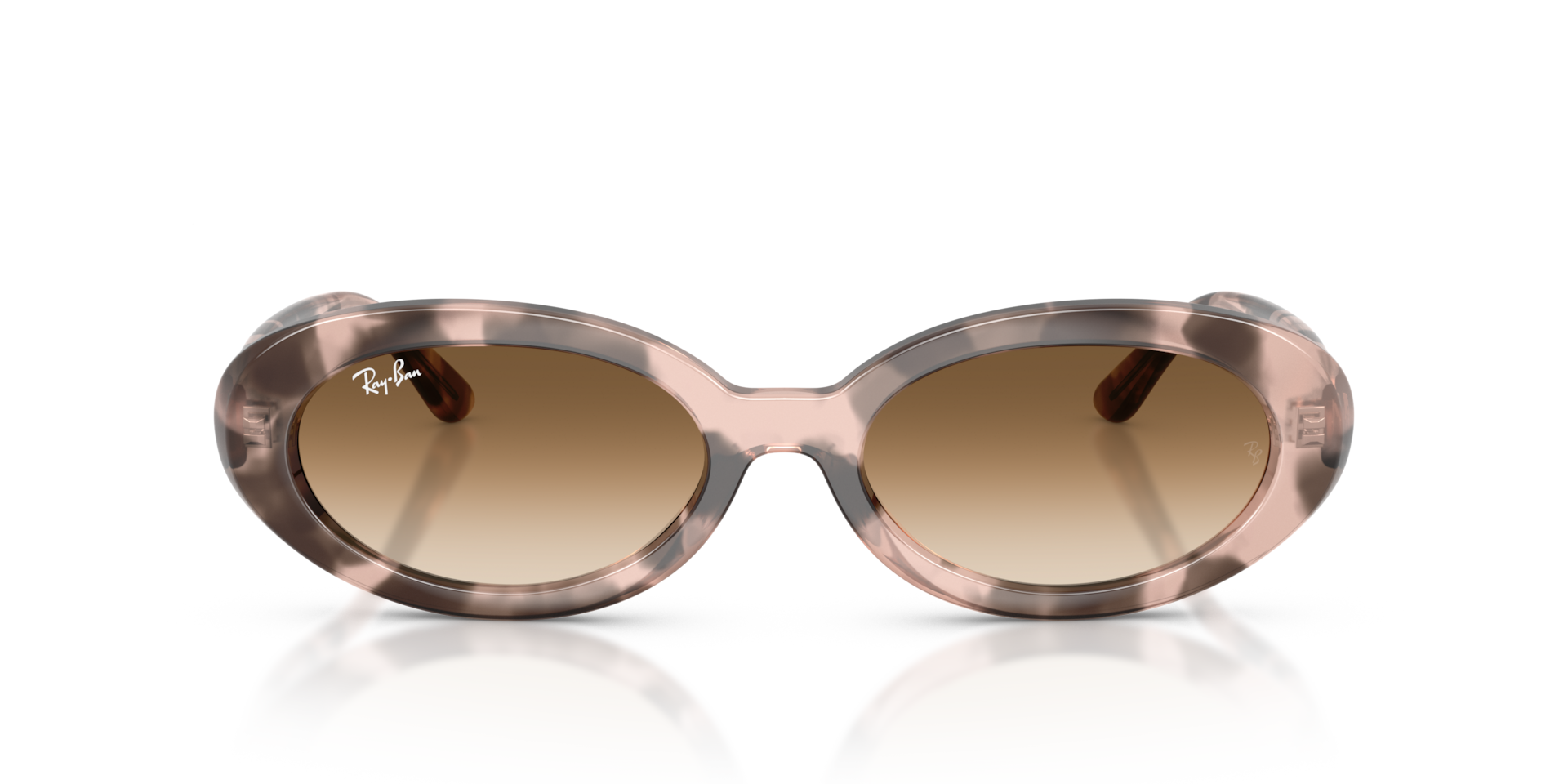 RAY-BAN Woman Sunglasses RB2223  -  Frame color: Opal Pink Havana, Lens color: Clear Gradient Brown