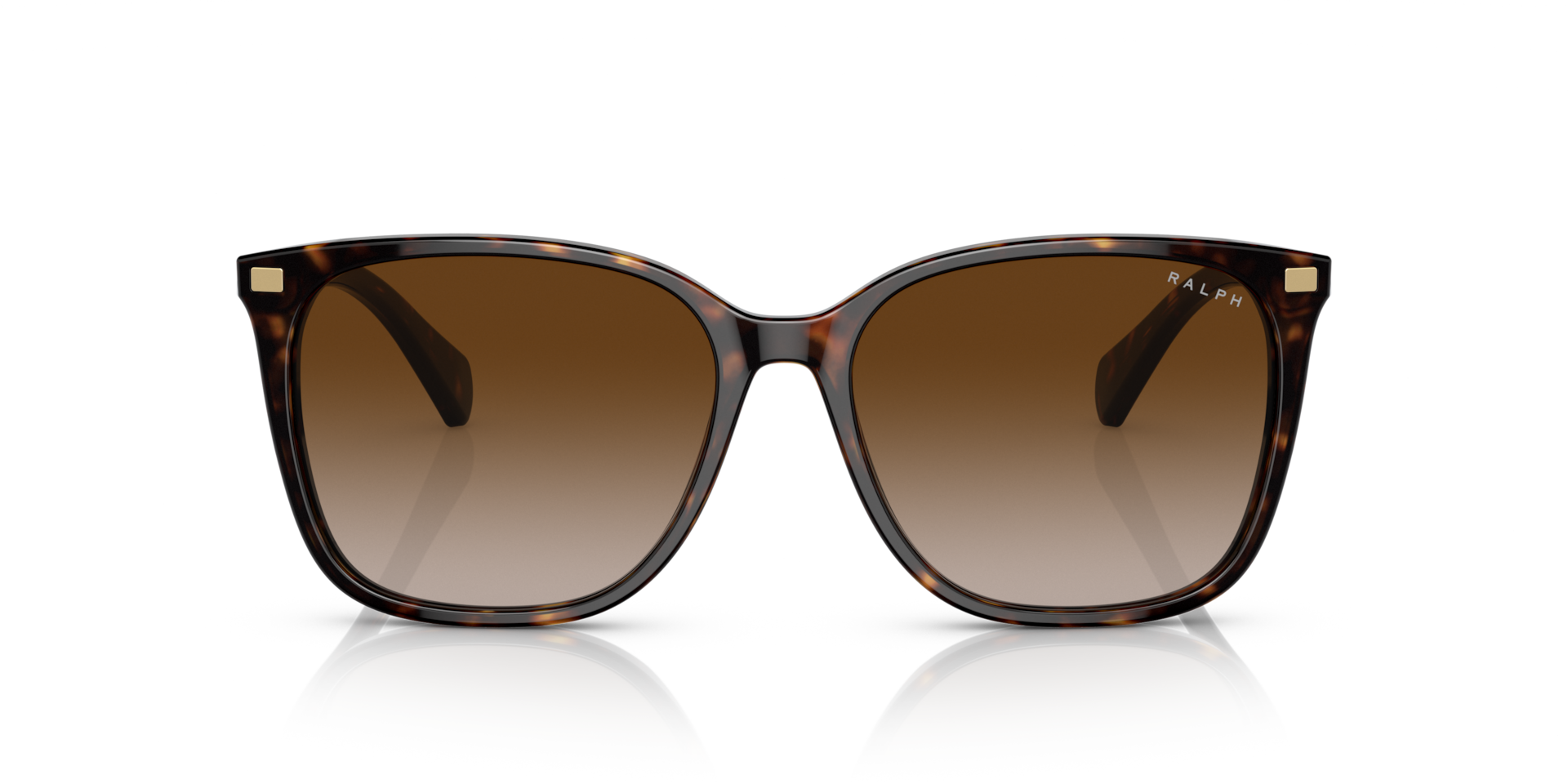 RALPH Woman Sunglasses VVCV  -  Frame color: Shiny Dark Havana, Lens color: Gradient Brown