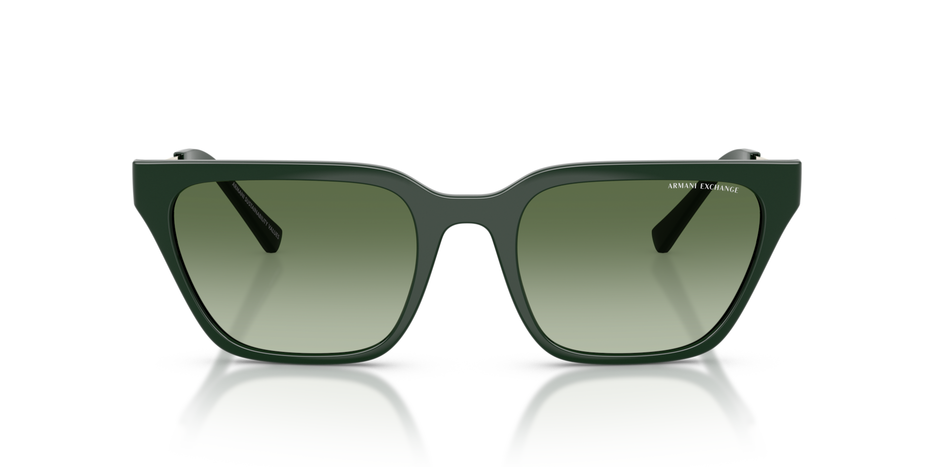 ARMANI EXCHANGE Woman Sunglasses AX4158S  -  Frame color: Shiny Green, Lens color: Gradient Green