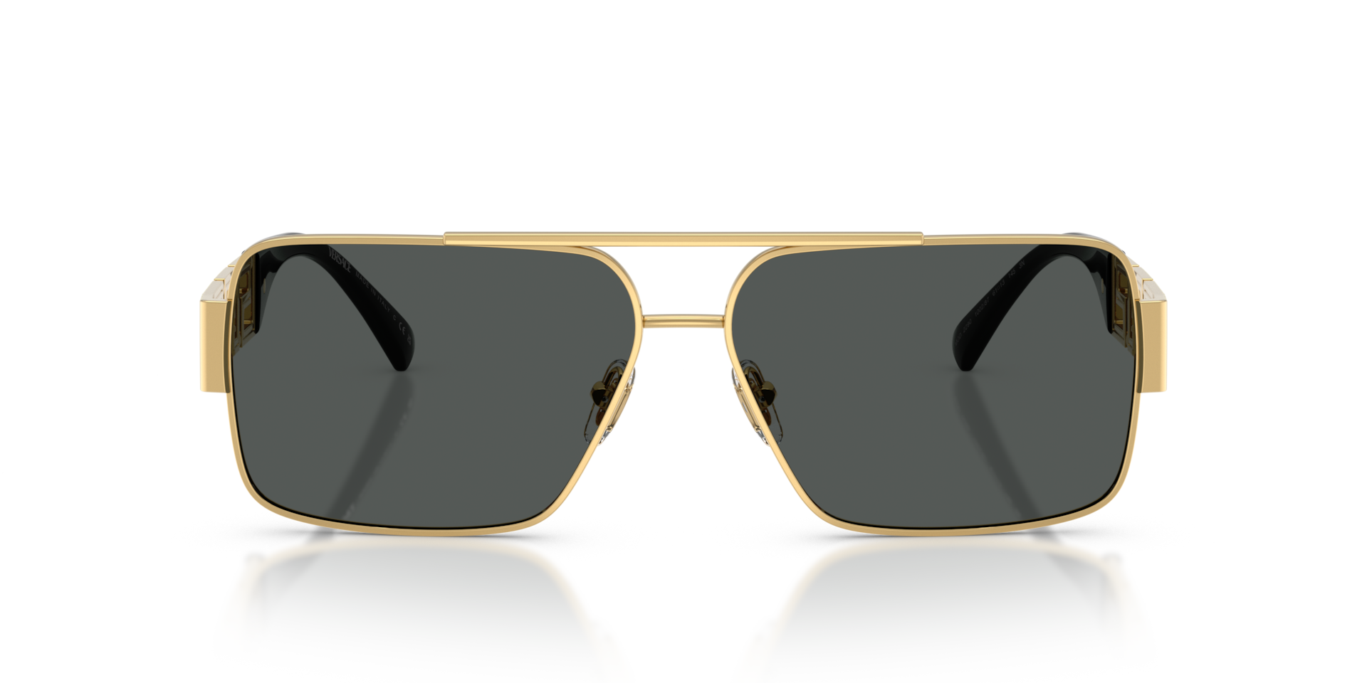VERSACE Man Sunglasses VE2290 - Frame color: Gold, Lens color: Dark Grey