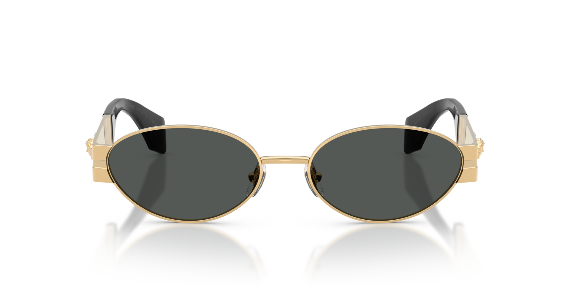 VERSACE Man Sunglasses VE2301  -  Frame color: Gold Versace, Lens color: Dark Grey