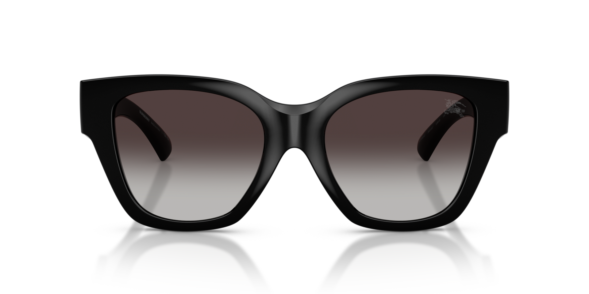 BURBERRY Woman Sunglasses BE4489U - Frame color: Black, Lens color: Grey Gradient