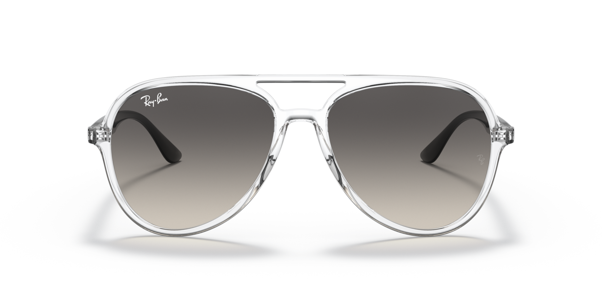 RAY-BAN Unisex Sunglasses RB4376  -  Frame color: Transparent, Lens color: Grey Gradient