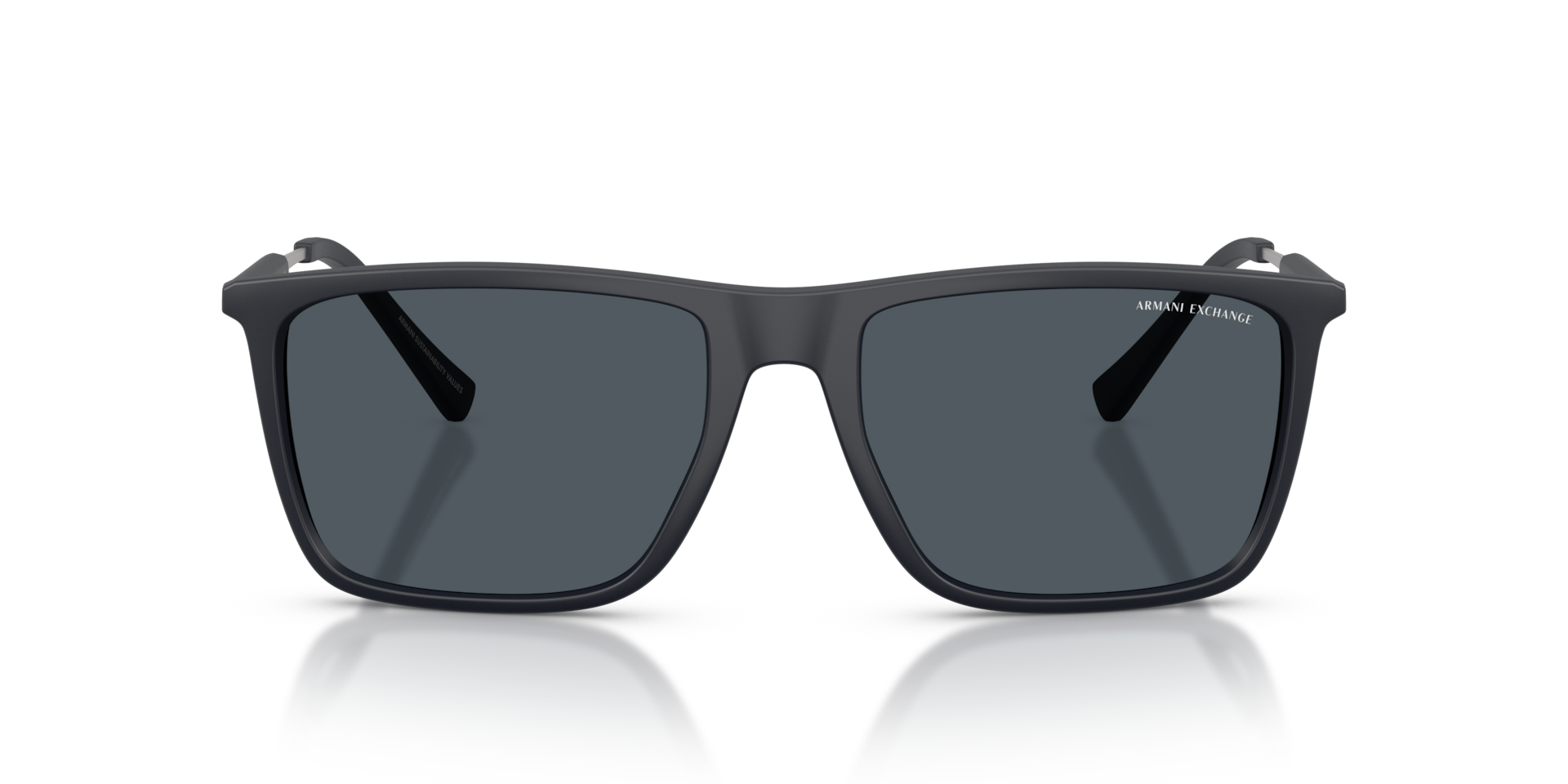ARMANI EXCHANGE Man Sunglasses AX4160S - Frame color: Matte Blue, Lens color: Dark Grey