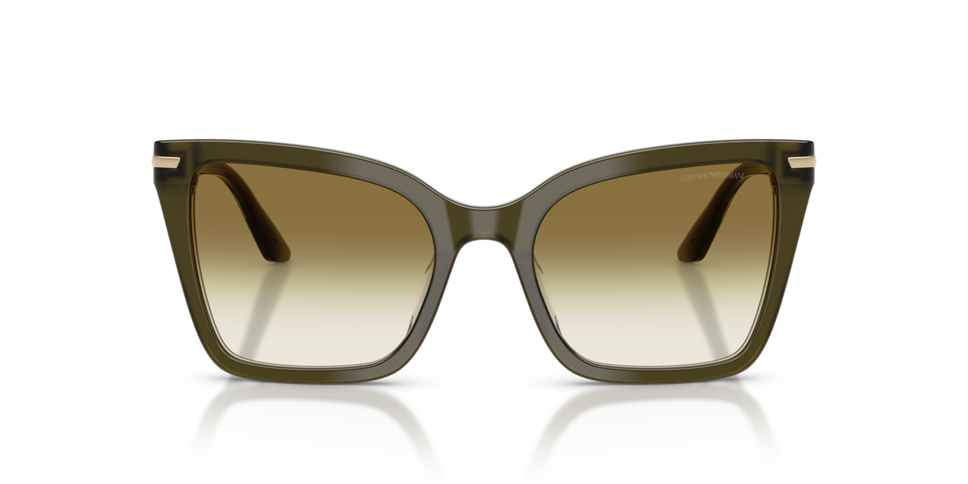EMPORIO ARMANI Woman Sunglasses EA4273BU - Frame color: Shiny Dark Green, Lens color: Clear Gradient Dark Green