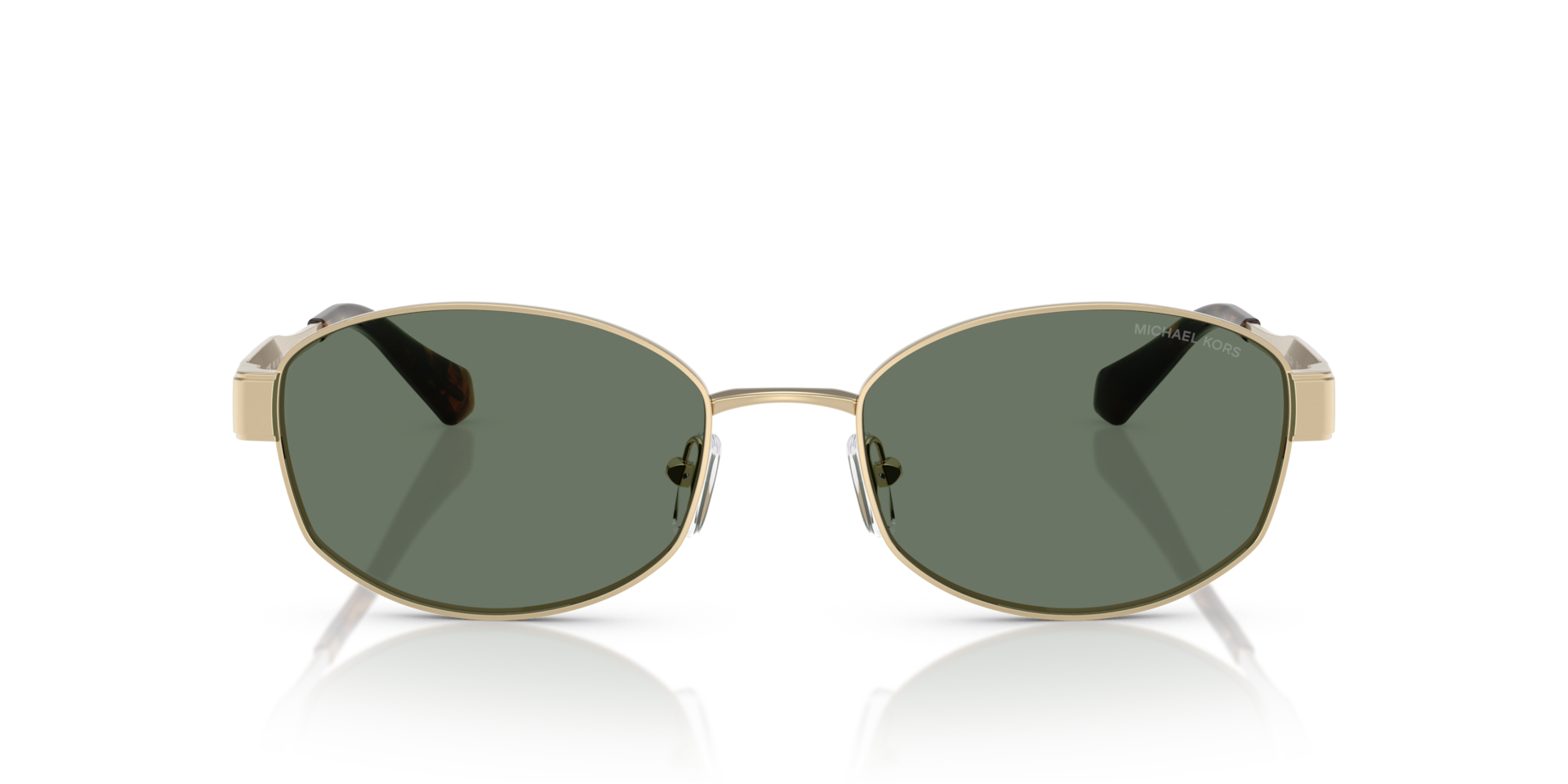 MICHAEL KORS Woman Sunglasses Monte Carlo - Frame color: Light Gold, Lens color: Green Solid
