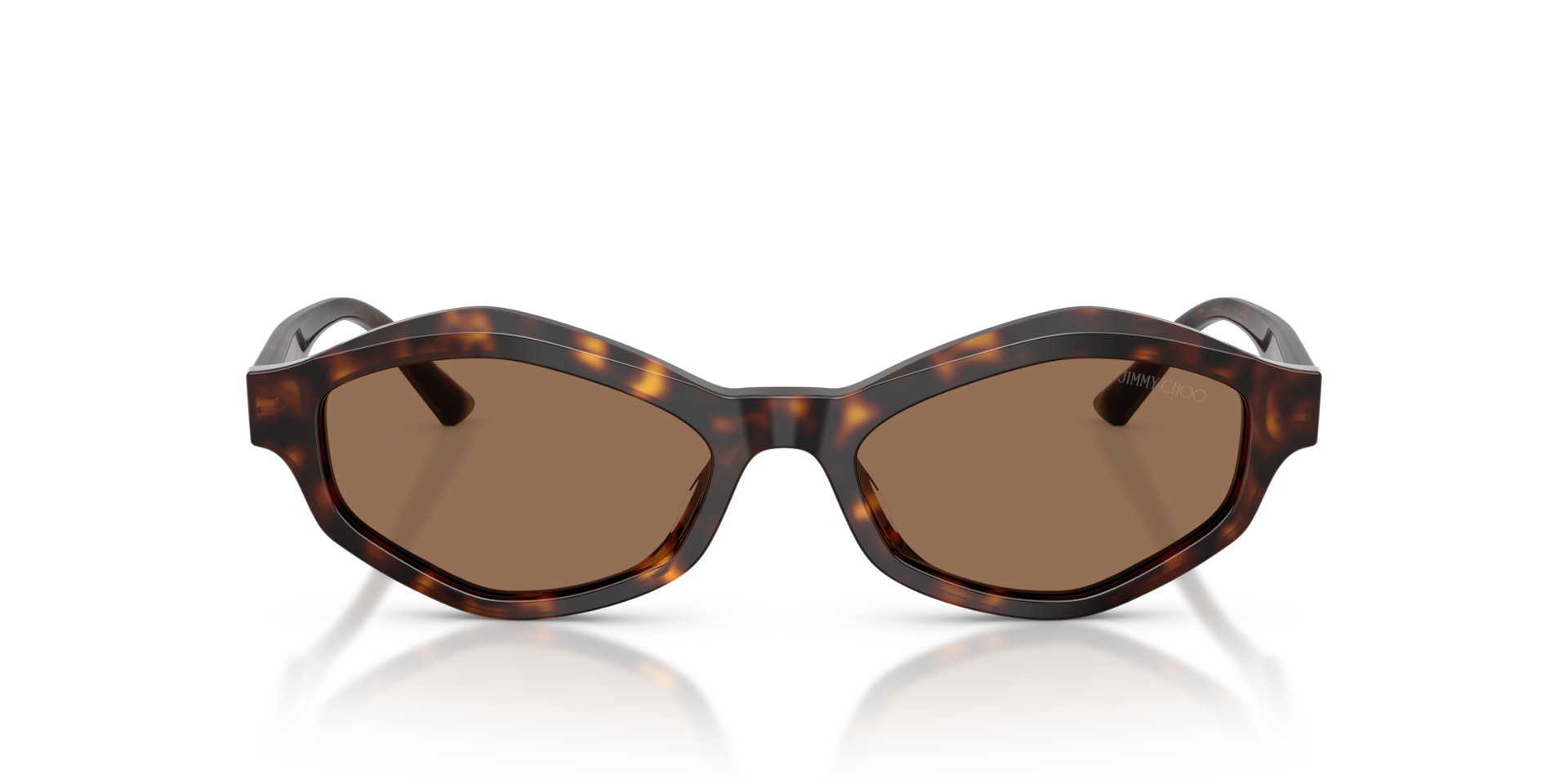JIMMY CHOO Woman Sunglasses JC5077U  -  Frame color: Havana, Lens color: Dark Brown