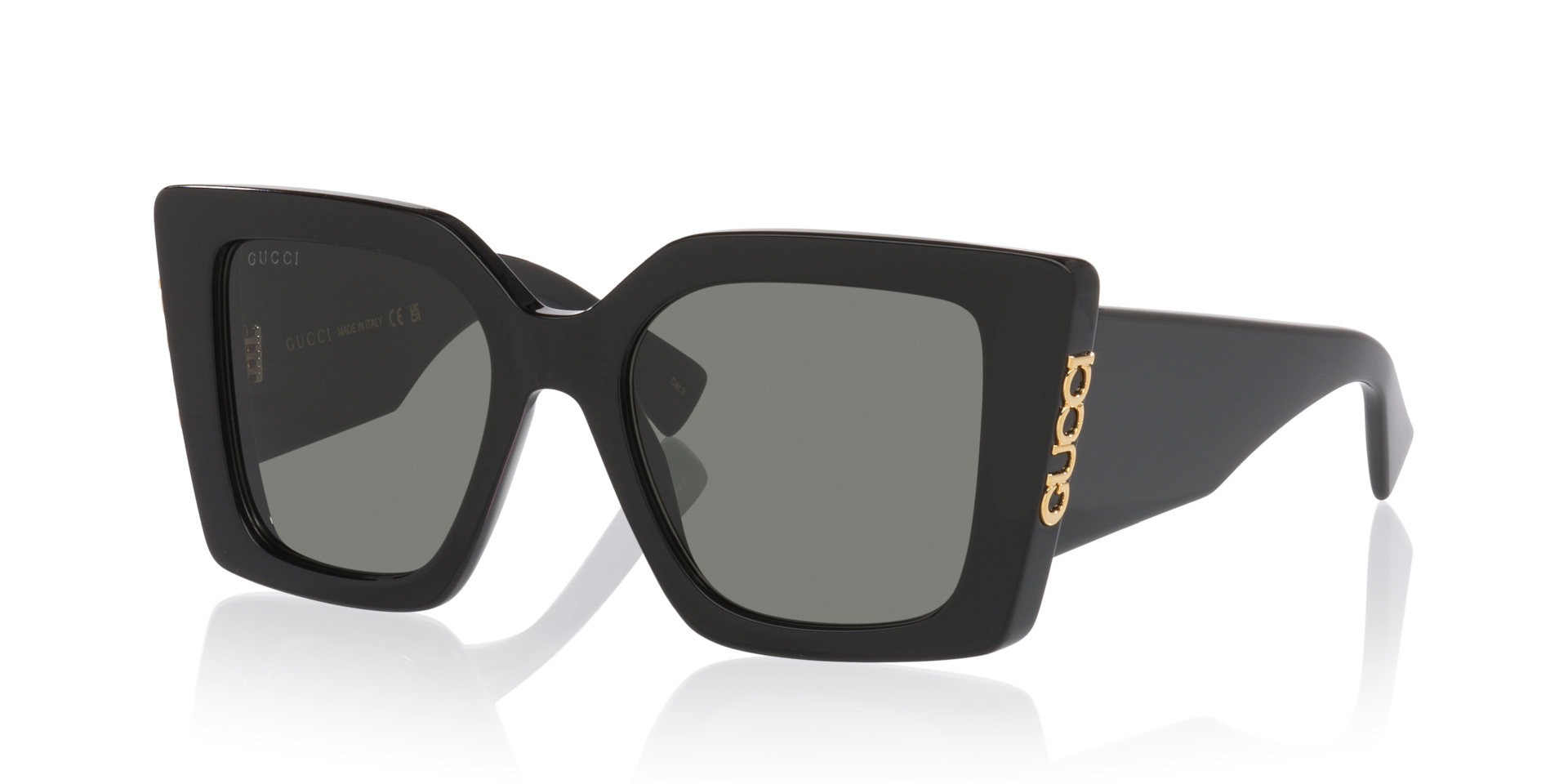 GUCCI Woman Sunglasses Gg2039S  -  Frame color: Black, Lens color: Grey