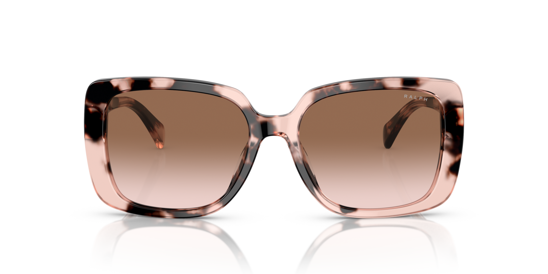 RALPH Woman Sunglasses RA5298U  -  Frame color: Shiny Pink Havana, Lens color: Gradient Brown