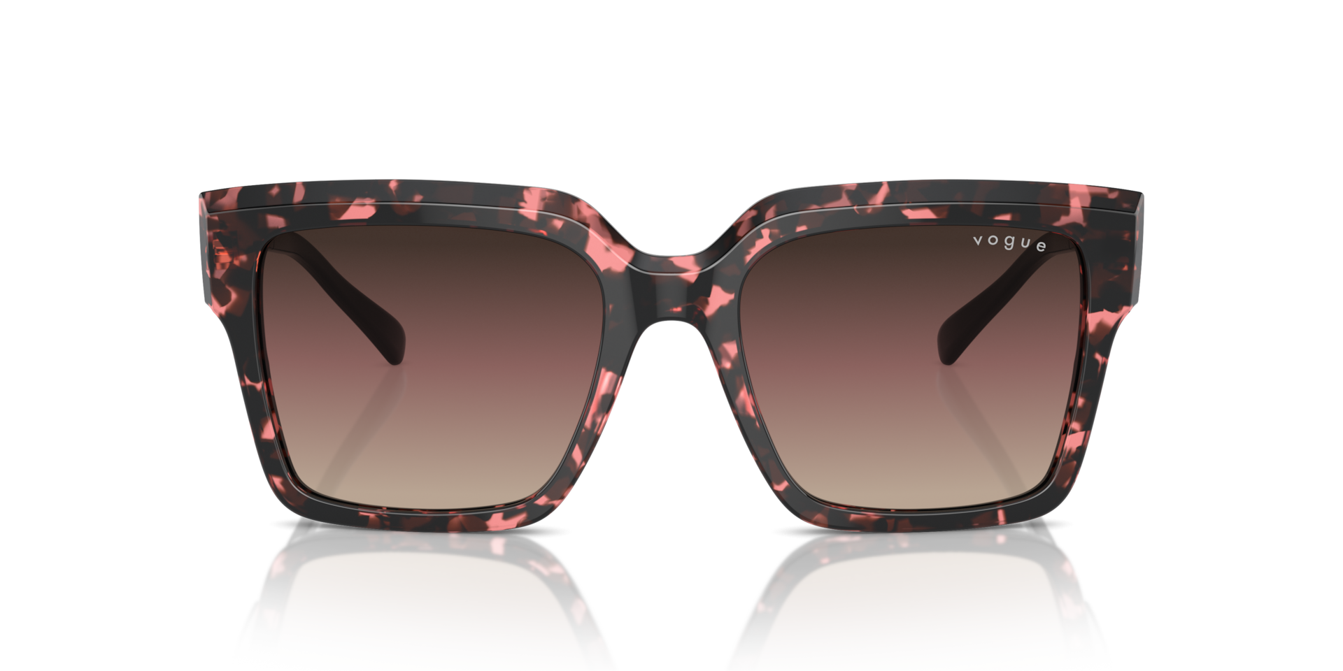 VOGUE EYEWEAR Woman Sunglasses VO5553S - Frame color: Red Tortoise, Lens color: Brown Gradient/Purple Gradient Black