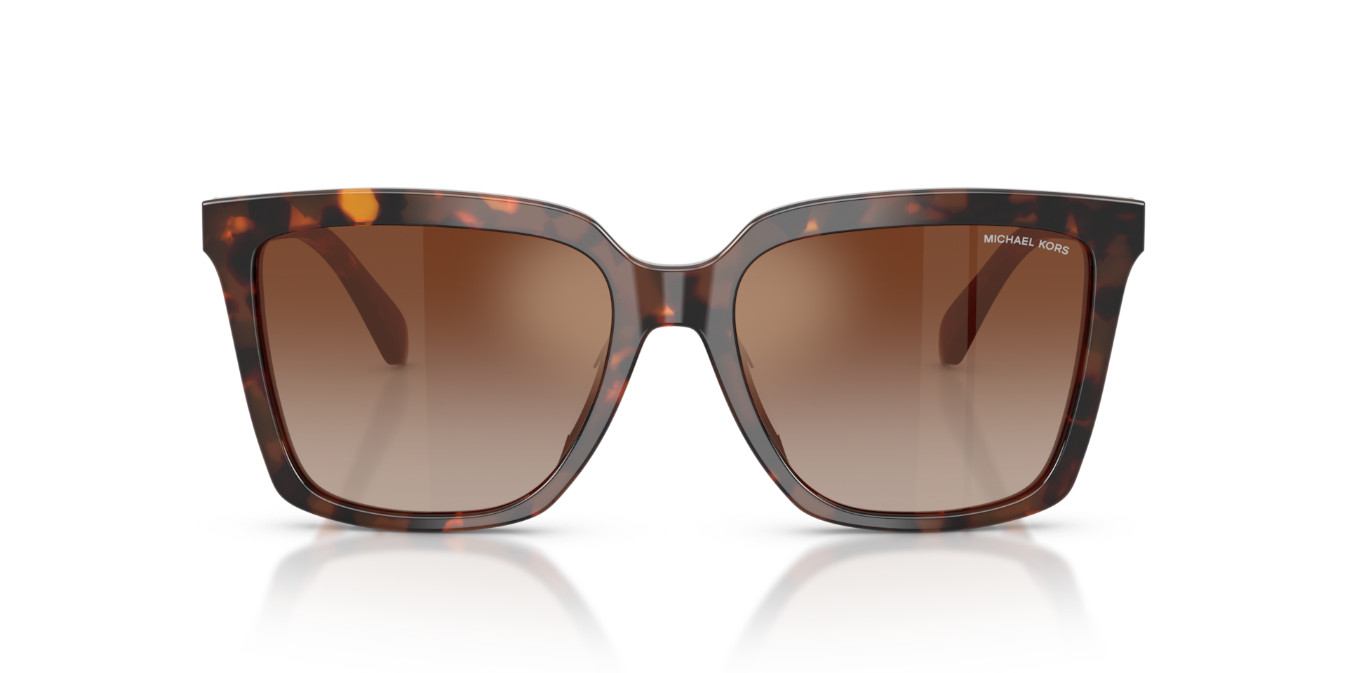 MICHAEL KORS Woman Sunglasses Menaggio - Frame color: Luggage Tortoise, Lens color: Brown Gradient Mirror Red