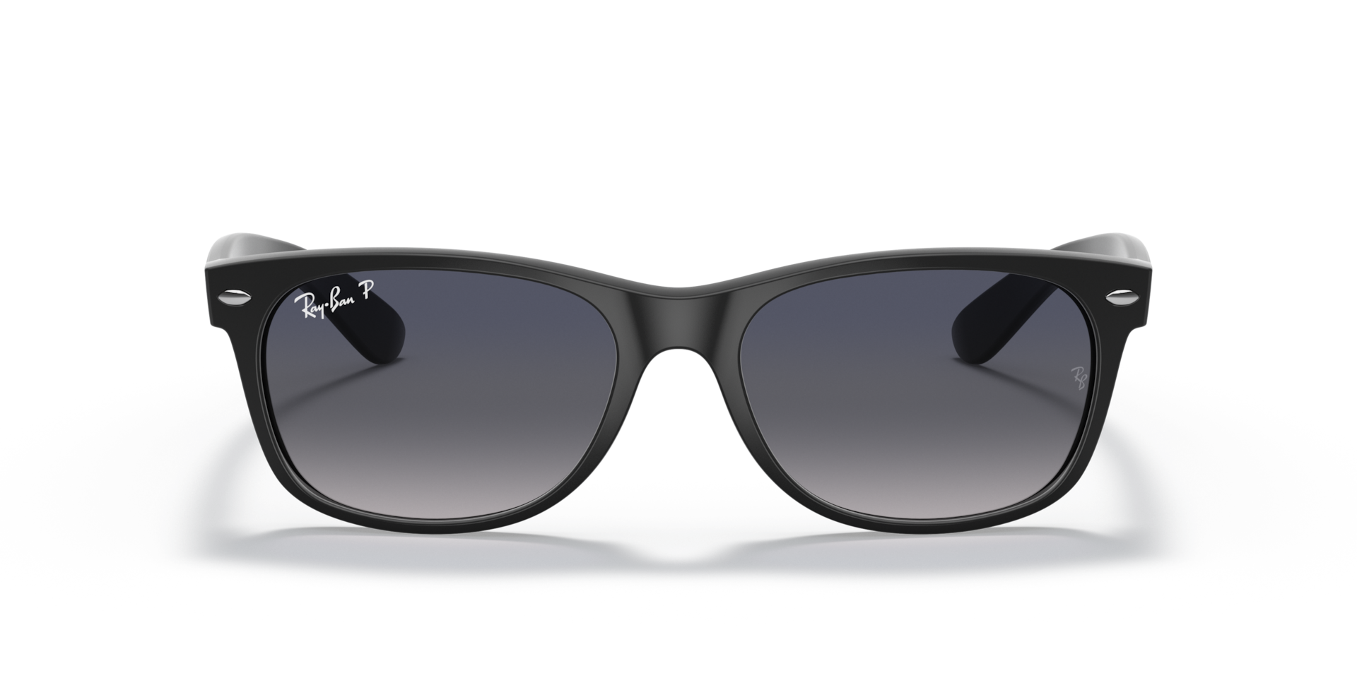 RAY-BAN Unisex Sunglasses New Wayfarer Classic - Frame color: Black, Lens color: Blue Gradient Polarized