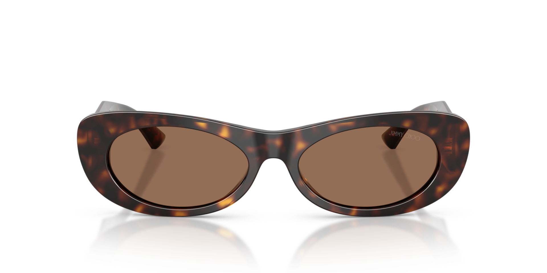 JIMMY CHOO Woman Sunglasses JC5038BU  -  Frame color: Havana, Lens color: Dark Brown
