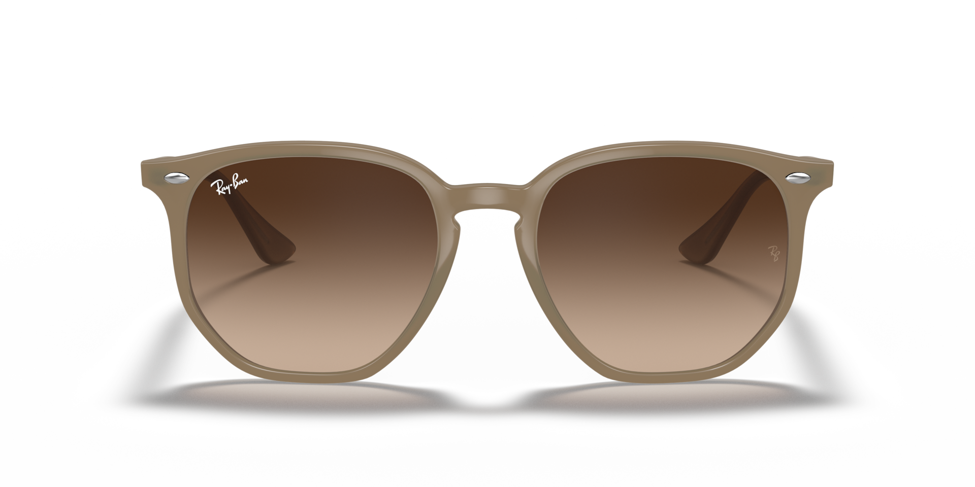 RAY-BAN Unisex Sunglasses RB4306 - Frame color: Beige, Lens color: Solid Color