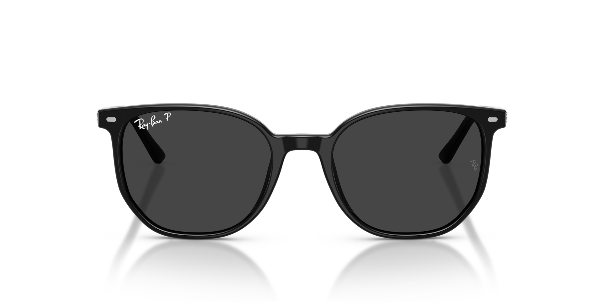 RAY-BAN Unisex Sunglasses Elliot - Frame color: Black, Lens color: Black Polarised