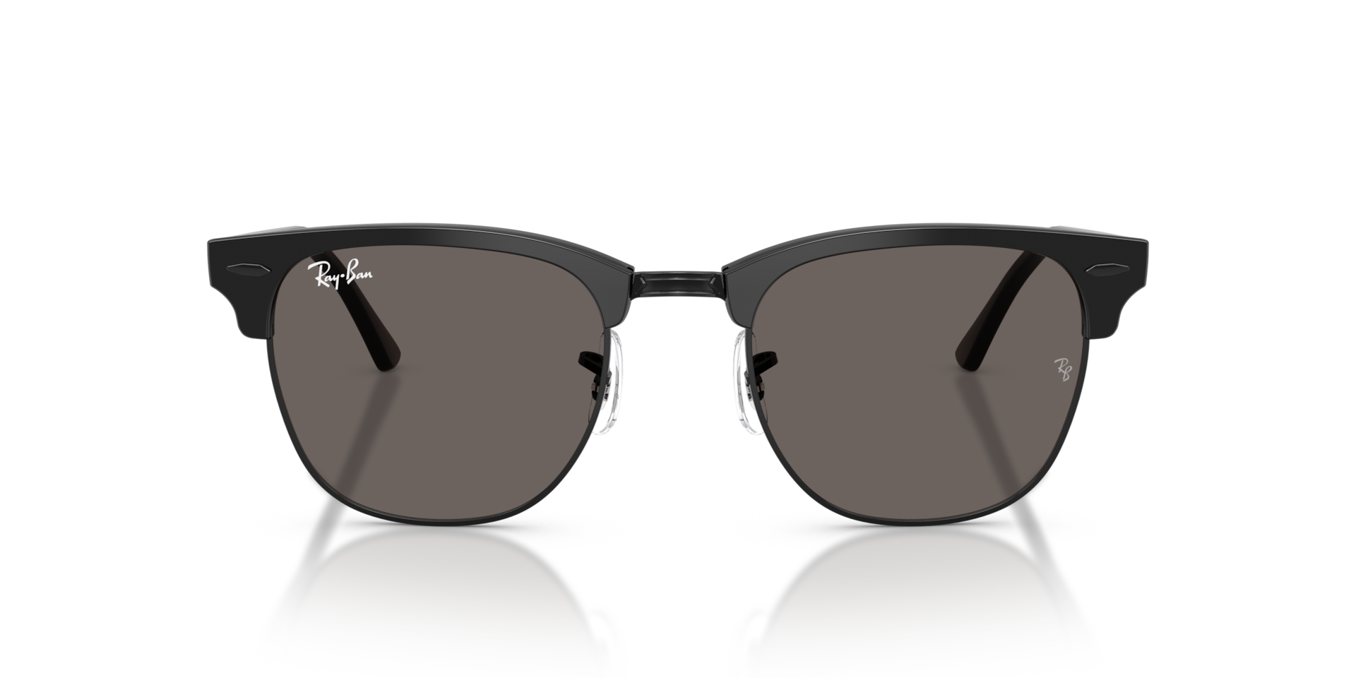 Ray-Ban Clubmaster Classic Sunglasses Black Frame Grey Lenses 55-19