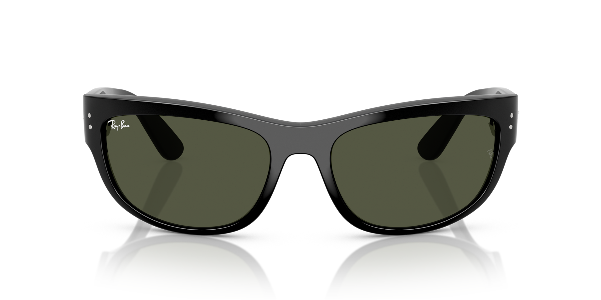 RAY-BAN Unisex Sunglasses Mega Balorama  -  Frame color: Black, Lens color: G-15 Green