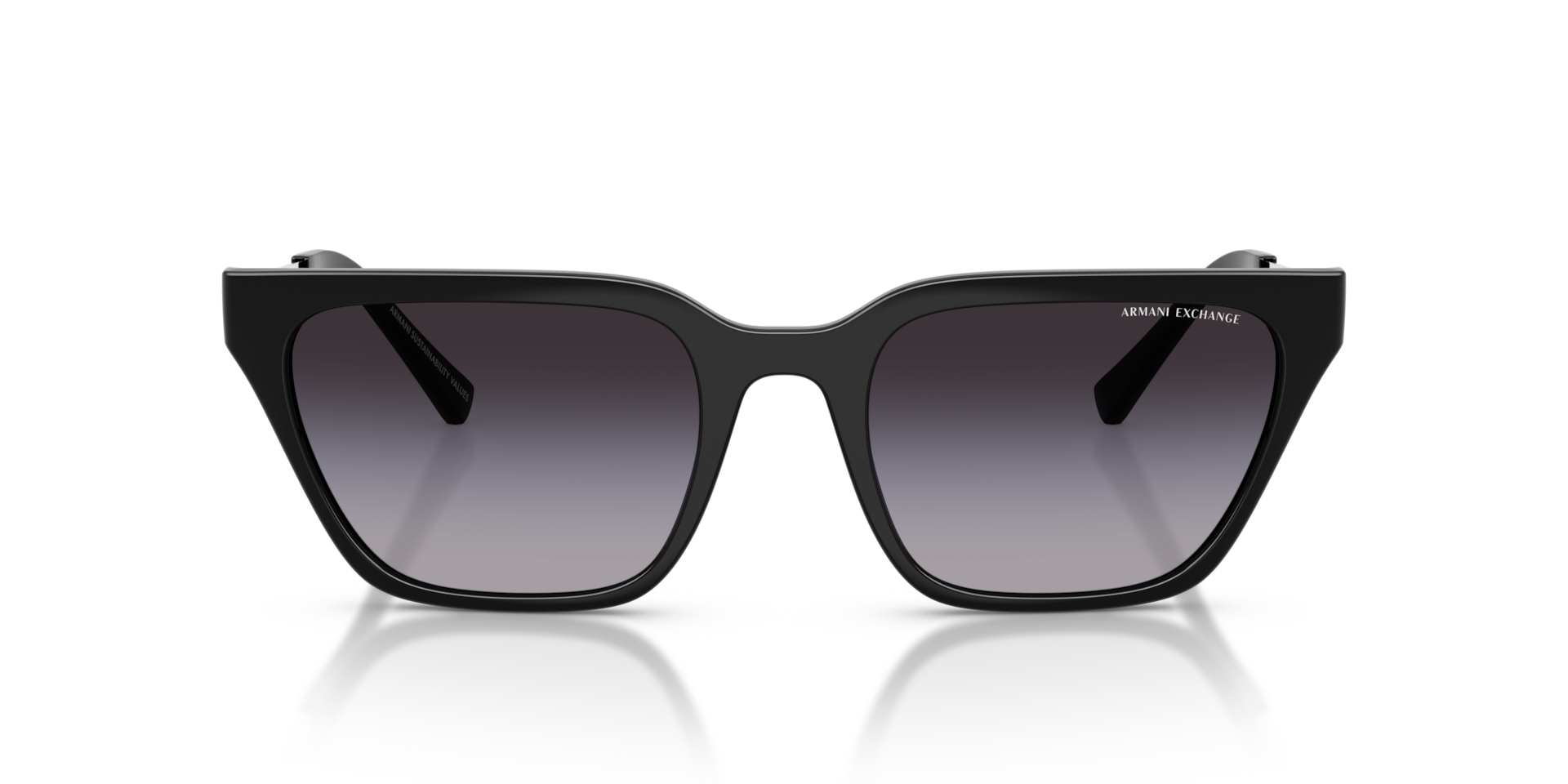 ARMANI EXCHANGE Woman Sunglasses AX4158S - Frame color: Shiny Black, Lens color: Gradient Grey