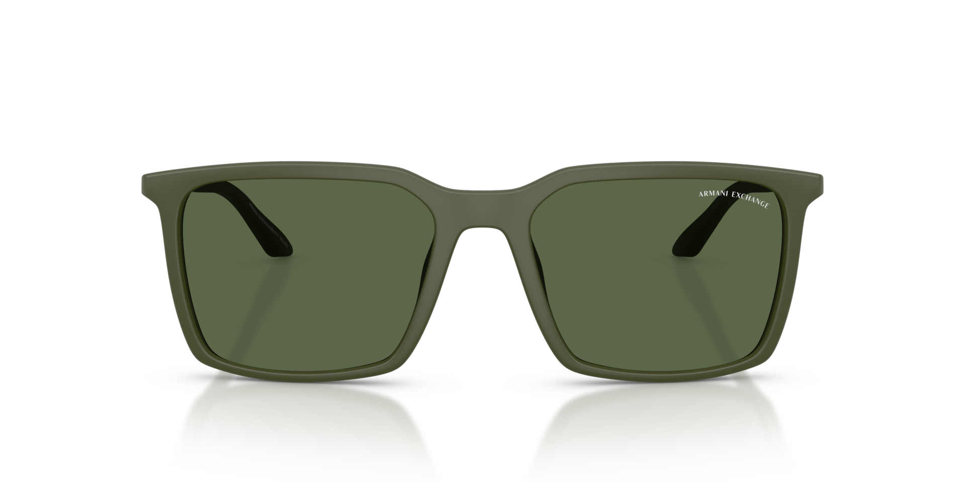 ARMANI EXCHANGE Man Sunglasses AX4170SU  -  Frame color: Matte Green, Lens color: Dark Green