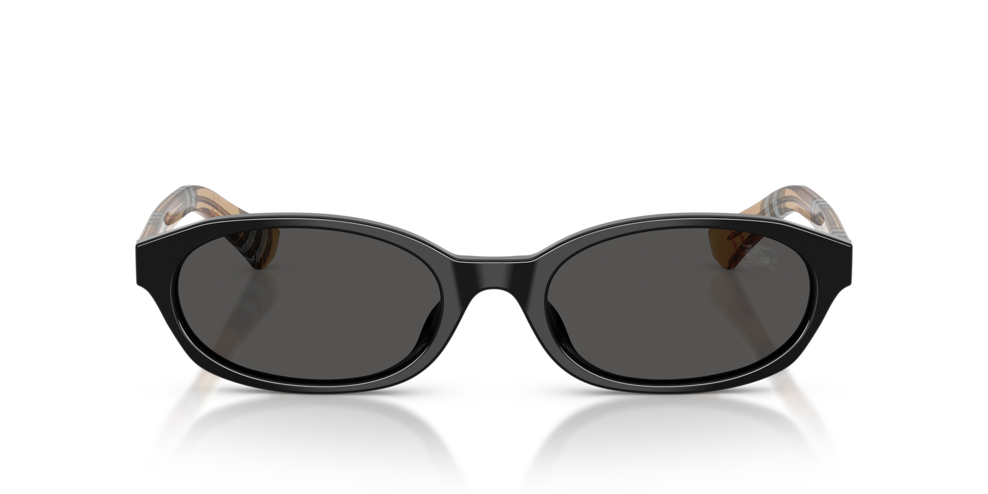BURBERRY Woman Sunglasses BE4508D - Frame color: Black, Lens color: Dark Grey