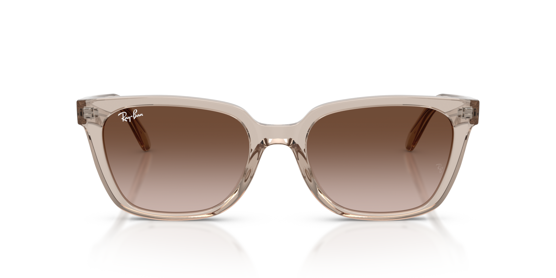 RAY-BAN Unisex Sunglasses RB2243D  -  Frame color: Transparent Light Brown, Lens color: Light Brown Gradient Dark Brow
