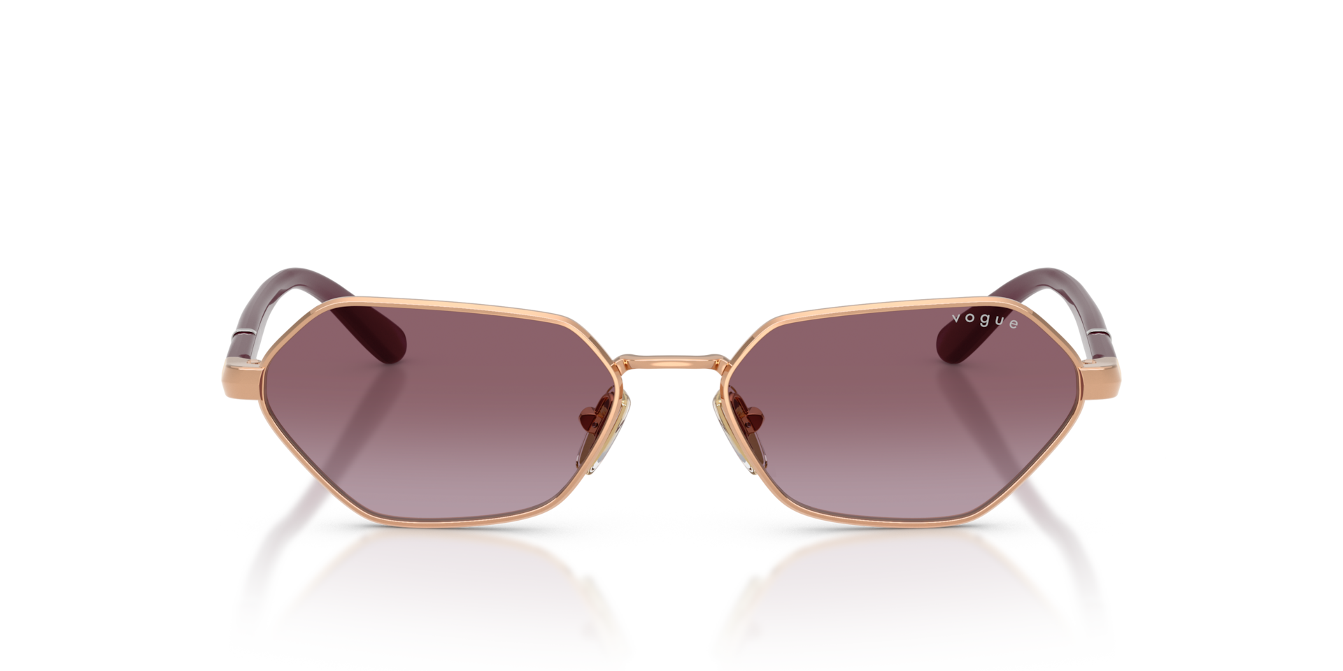 VOGUE EYEWEAR Woman Sunglasses VO4349S  -  Frame color: Rose Gold, Lens color: Violet Gradient