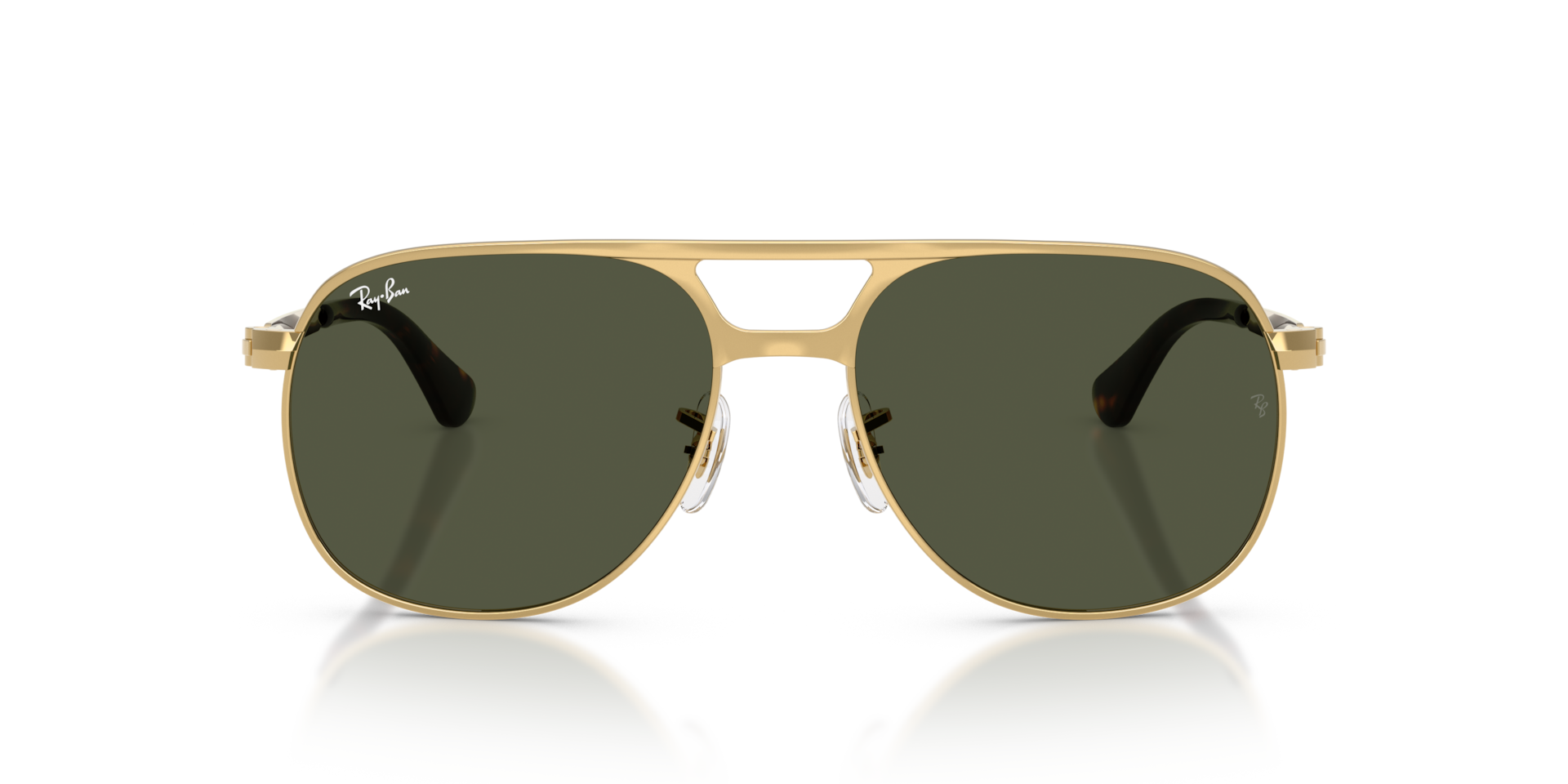 RAY-BAN Unisex Sunglasses Bill Max - Frame color: Arista, Lens color: Green