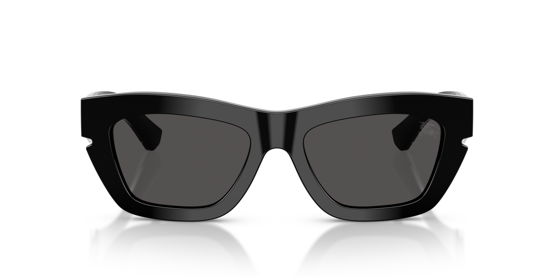 BURBERRY Woman Sunglasses BE4454 - Frame color: Black, Lens color: Dark Grey